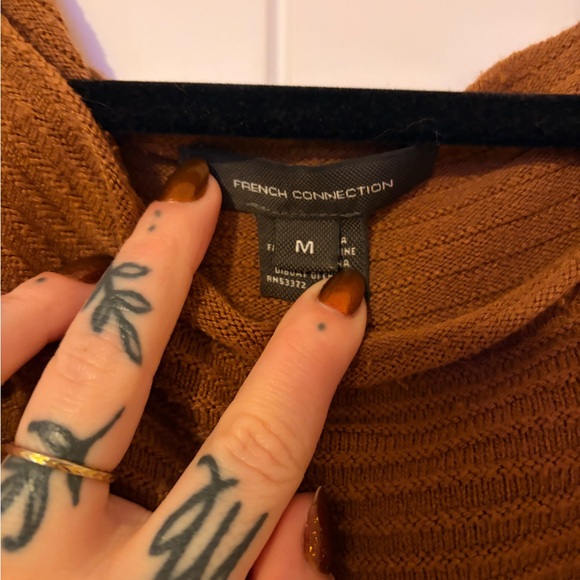 French Connection Ribbed Brown Sweater - Picture 4 of 4